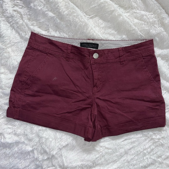 Aeropostale Maroon Shorts (8) - Picture 1 of 3